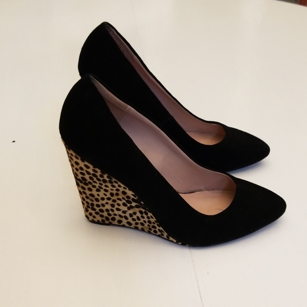 Betsey Johnson Leopard Wedges